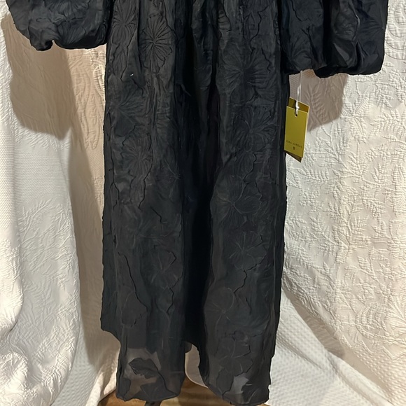 Kika Vargas X Target Floral Texture Scallop Back Midi Dress, size small, NWT - Picture 6 of 16